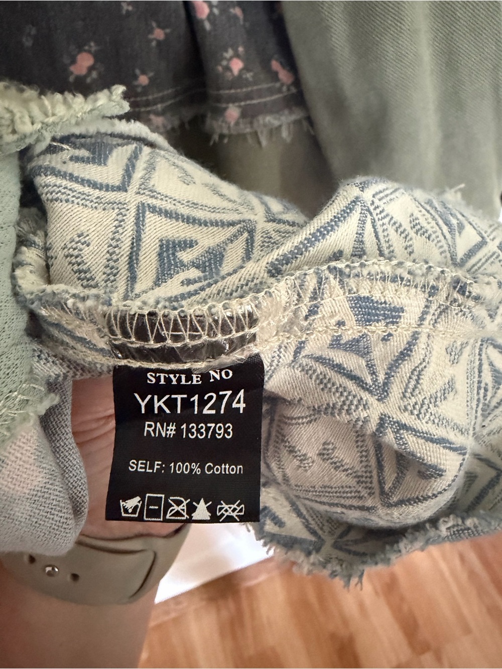POL Olive Patchwork Button-Up Jacket - Picture 4 of 4
